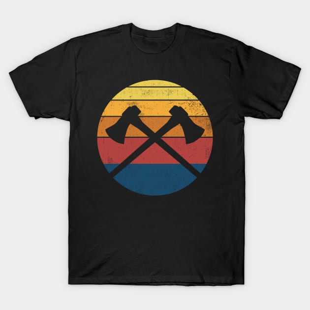 Ax throwing ax throwing ax retro T-Shirt by KAWAIITEE